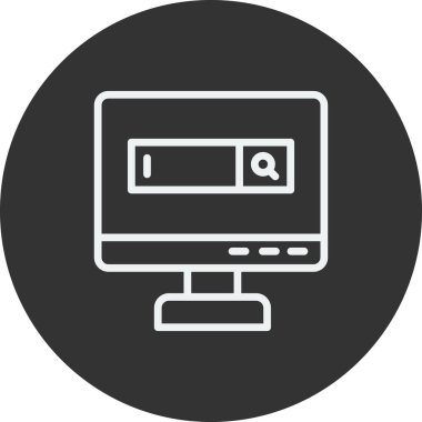 seo modern simgesinin vektör illüstrasyonu