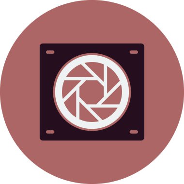 Bir kamera simgesinin vektör illüstrasyonu