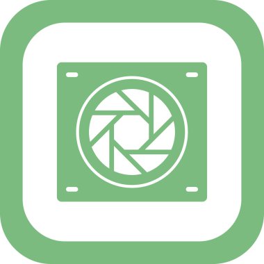 Kamera simgesinin vektör illüstrasyonu