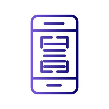 akıllı telefon simgesi vektör illüstrasyonu