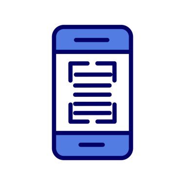 akıllı telefon simgesi vektör illüstrasyonu