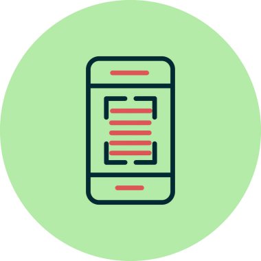 akıllı telefon simgesi vektör illüstrasyonu