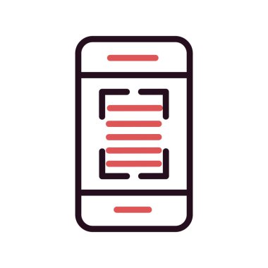 akıllı telefon simgesi vektör illüstrasyonu