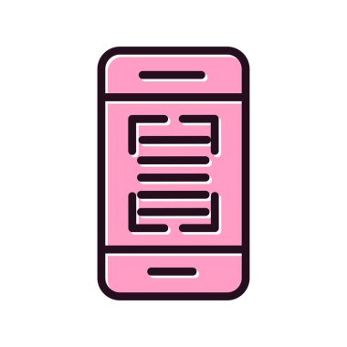 akıllı telefon simgesi vektör illüstrasyonu