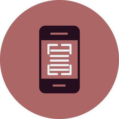 akıllı telefon simgesi vektör illüstrasyonu