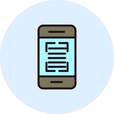 akıllı telefon simgesi vektör illüstrasyonu