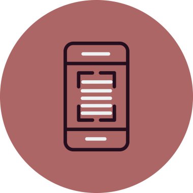 akıllı telefon simgesi vektör illüstrasyonu