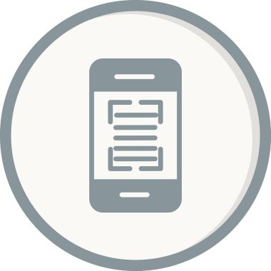 akıllı telefon simgesi vektör illüstrasyonu