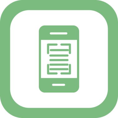 akıllı telefon simgesi vektör illüstrasyonu