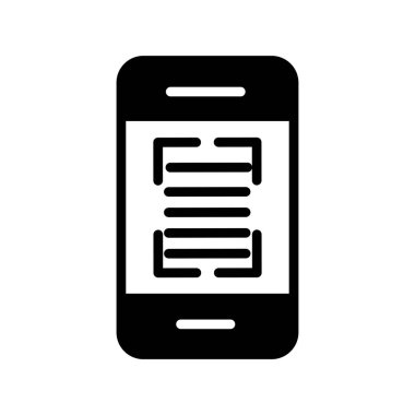 akıllı telefon simgesi vektör illüstrasyonu