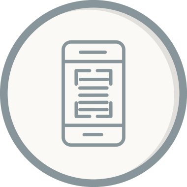 akıllı telefon simgesi vektör illüstrasyonu