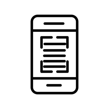 akıllı telefon simgesi vektör illüstrasyonu