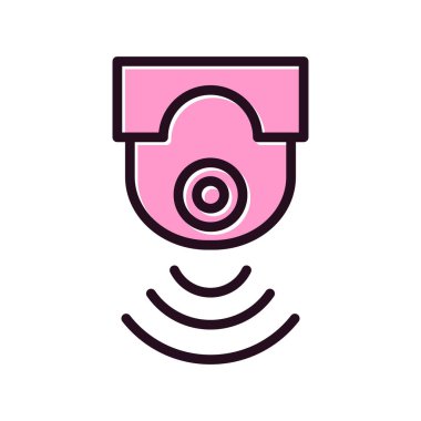 Kamera simgesi vektörü. düz biçim.