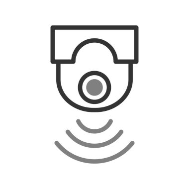 Kamera simgesi vektörü. düz biçim.