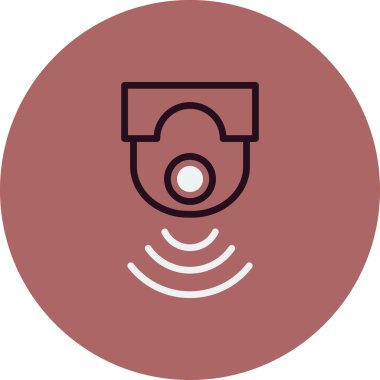 Kamera simgesi vektörü. düz biçim.