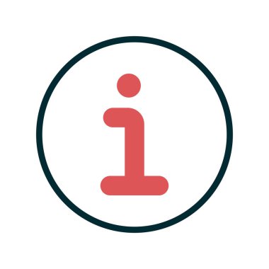 bilgi simgesi, bilgi düz vektör illüstrasyonu 