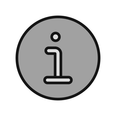 bilgi simgesi, bilgi düz vektör illüstrasyonu 