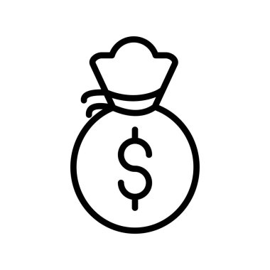 Paranın vektör düz renk simgesi  