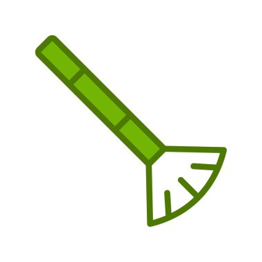 Boya fırçası simgesinin vektör illüstrasyonu