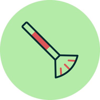 Boya fırçası simgesinin vektör illüstrasyonu