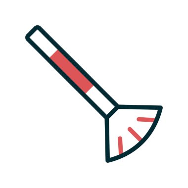 Boya fırçası simgesinin vektör illüstrasyonu