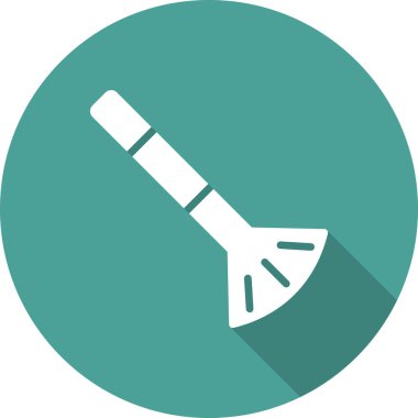 Boya fırçası simgesinin vektör illüstrasyonu