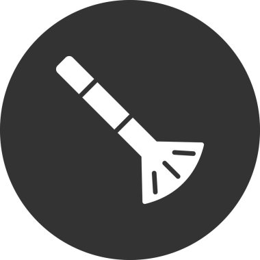 Boya fırçası simgesinin vektör illüstrasyonu