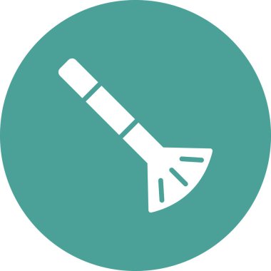 Boya fırçası simgesinin vektör illüstrasyonu