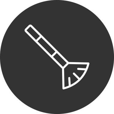 Boya fırçası simgesinin vektör illüstrasyonu