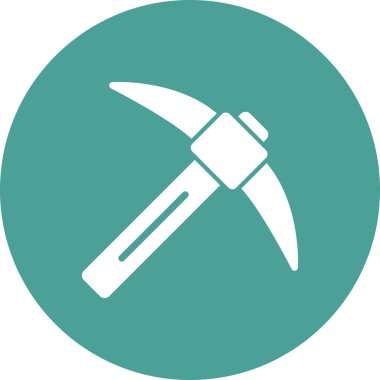 Kazma vektör ince çizgi simgesi