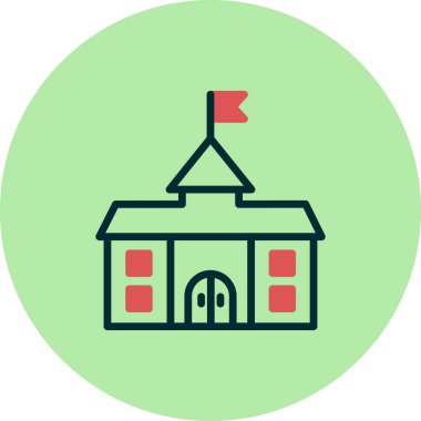 Üniversite simgesinin vektör illüstrasyonu