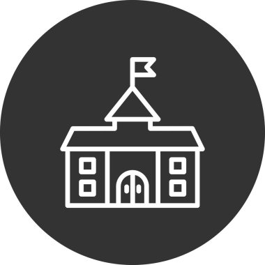 Üniversite simgesinin vektör illüstrasyonu