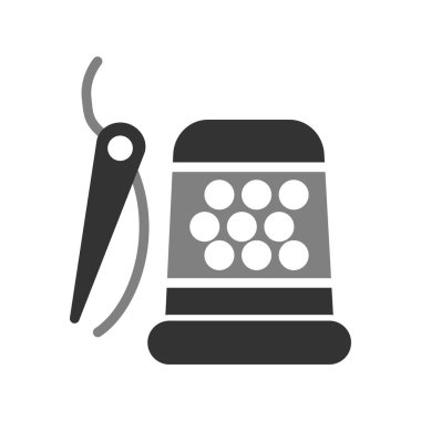 Dikiş makinesi simgesi vektör çizimi