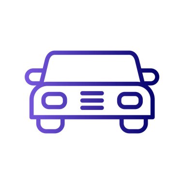 Soyut araba simgesi vektör illüstrasyonu