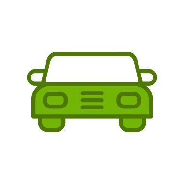 Soyut araba simgesi vektör illüstrasyonu