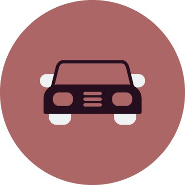 Soyut araba simgesi vektör illüstrasyonu