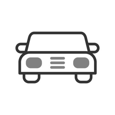 Soyut araba simgesi vektör illüstrasyonu