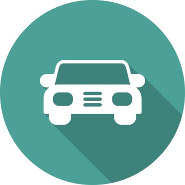 Soyut araba simgesi vektör illüstrasyonu