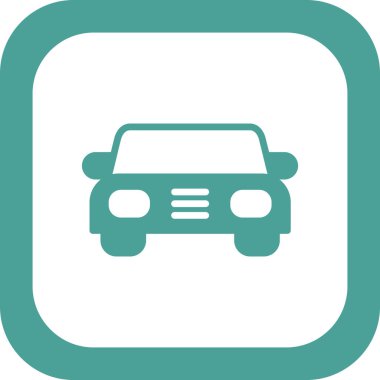 Soyut araba simgesi vektör illüstrasyonu