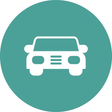 Soyut araba simgesi vektör illüstrasyonu