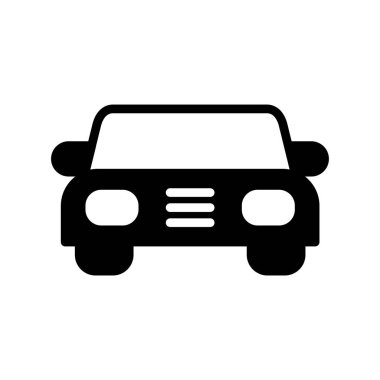 Soyut araba simgesi vektör illüstrasyonu