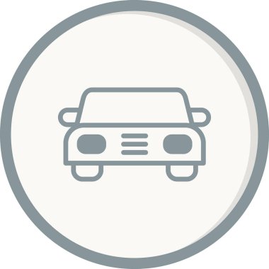 Soyut araba simgesi vektör illüstrasyonu