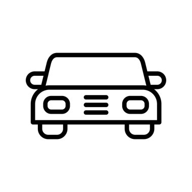 Soyut araba simgesi vektör illüstrasyonu