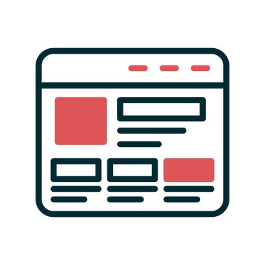 Kodlama simgesi izole edildi, vektör illüstrasyonu dolduruldu