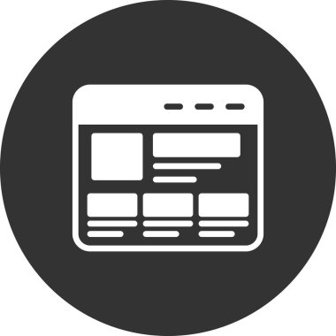 Kodlama simgesi izole edildi, vektör illüstrasyonu dolduruldu