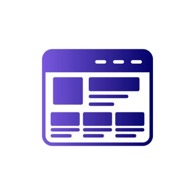 Kodlama simgesi izole edildi, vektör illüstrasyonu dolduruldu