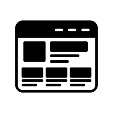 Kodlama simgesi izole edildi, vektör illüstrasyonu dolduruldu