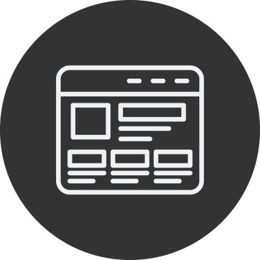 Kodlama simgesi izole edildi, vektör illüstrasyonu dolduruldu