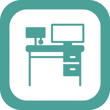 masa, ofis, masa, mobilya, iş yeri, işyeri, eğitim, içişleri, vektör illüstrasyonu