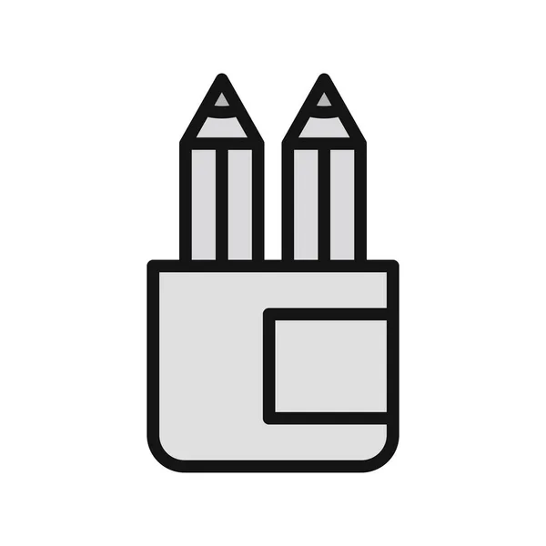 Дизайн Векторной Иллюстрации Значка Карандаша — стоковый вектор